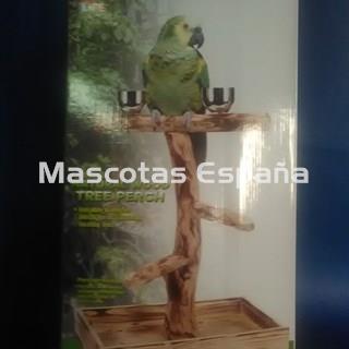 SAN DIMAS Penn-Plax Natural Wood Tree Perch (Reposa Aves Madera) - Imagen 1